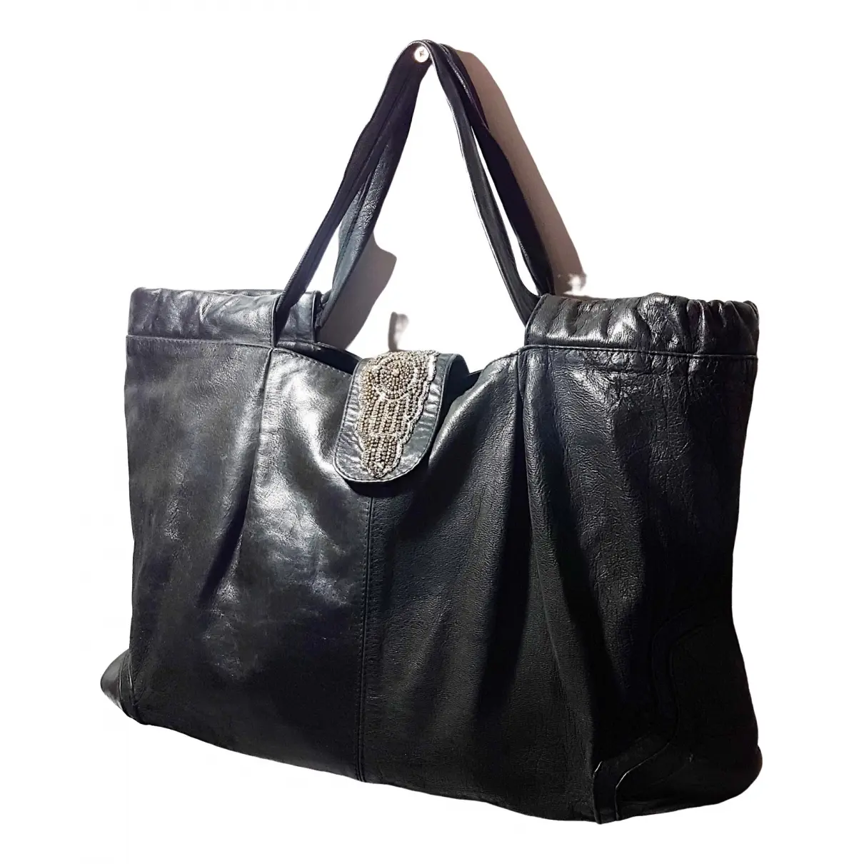Leather handbag Ambre Et Babzoe