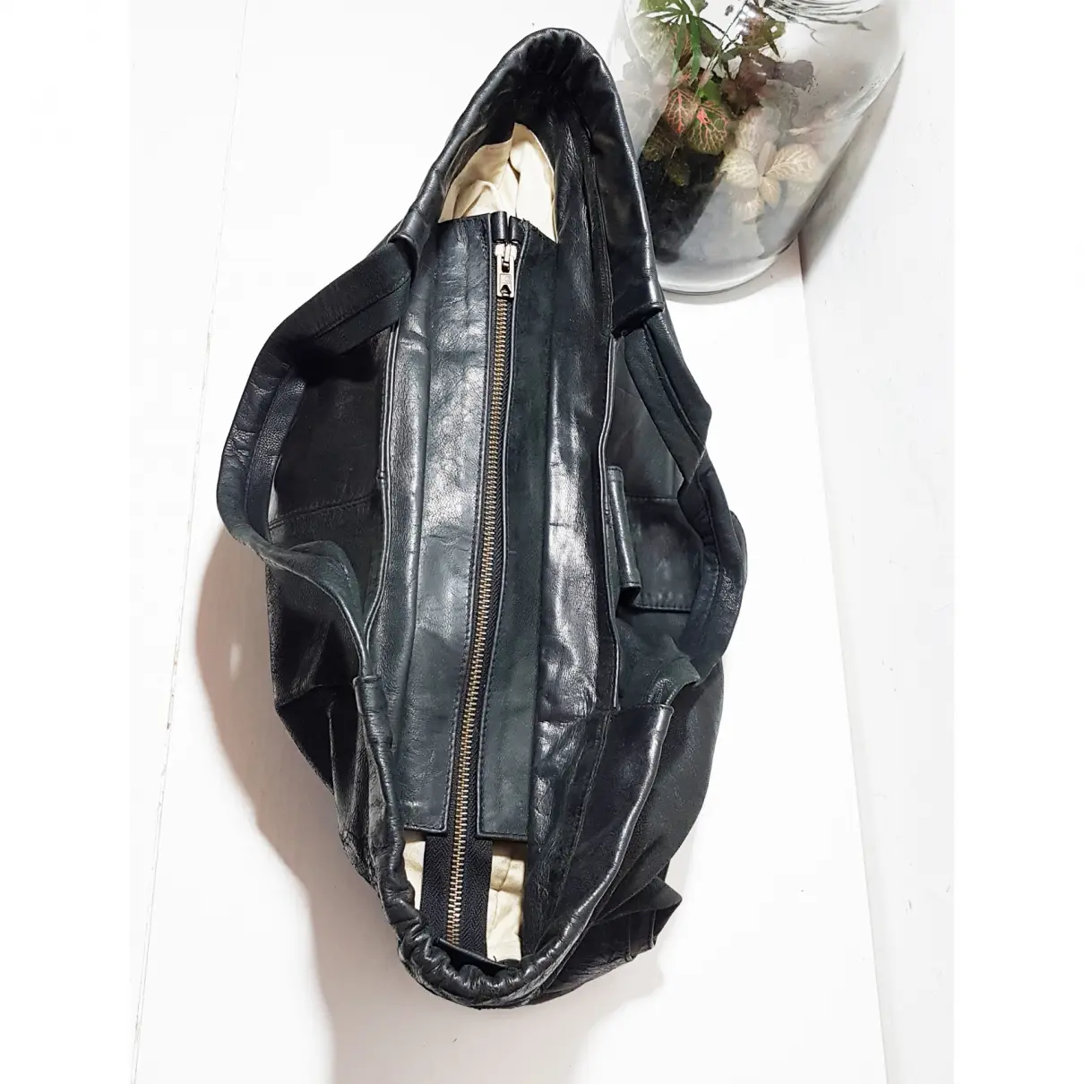 Leather handbag Ambre Et Babzoe