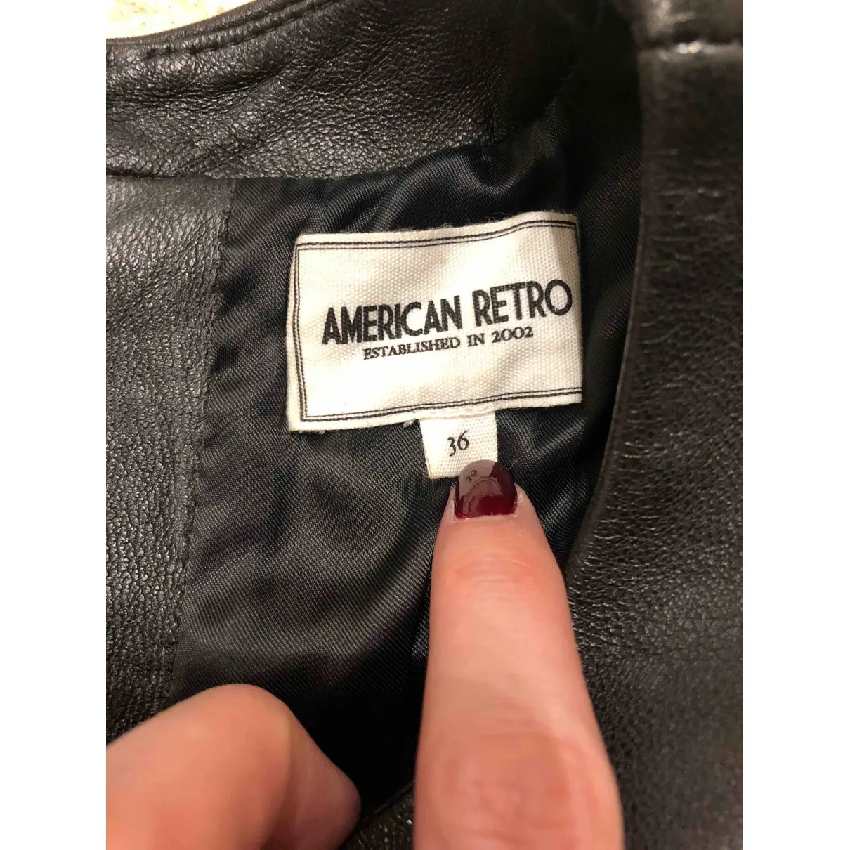 Buy American Retro Leather mini dress online