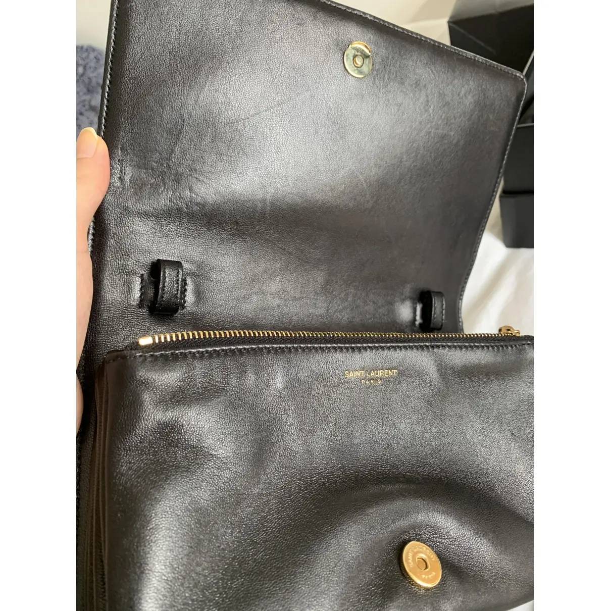 Angie leather handbag Saint Laurent