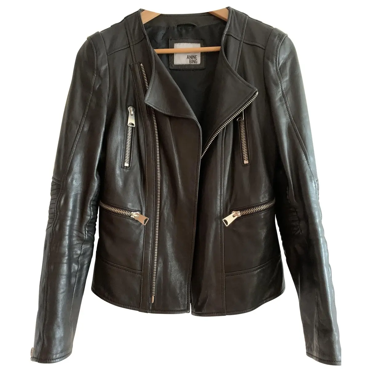 Leather jacket Anine Bing