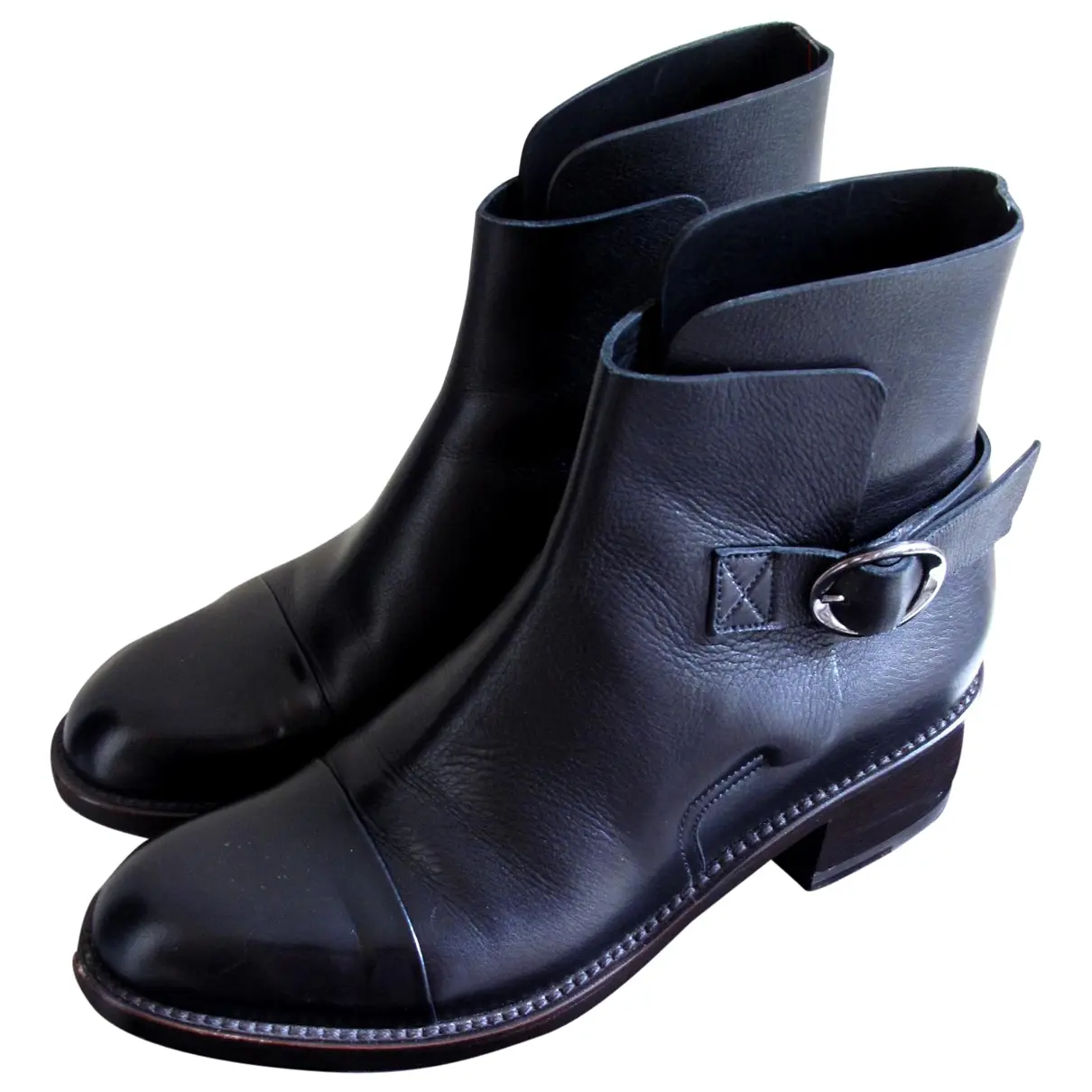 Black Leather Ankle boots JM Weston