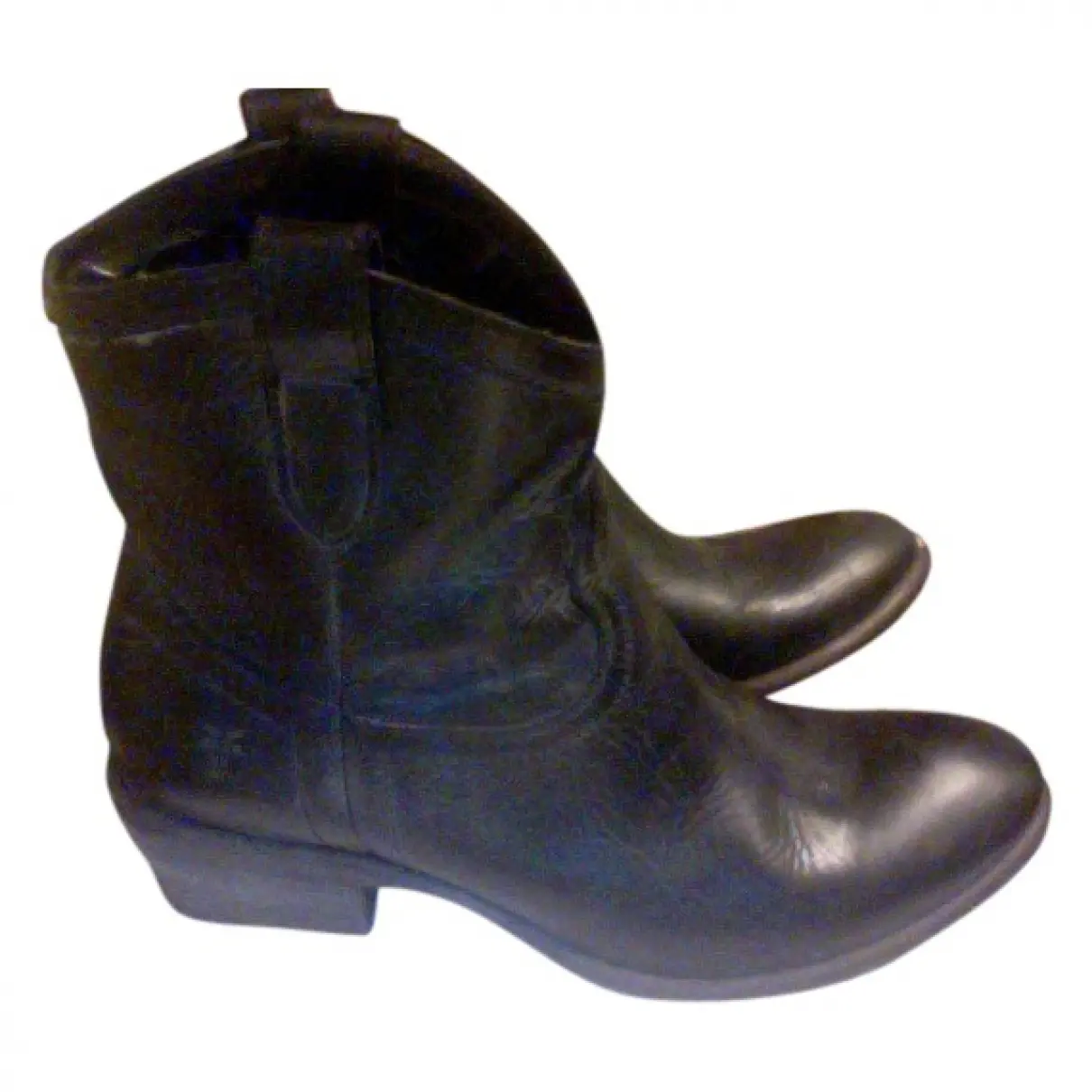 Black Leather Ankle boots Frye
