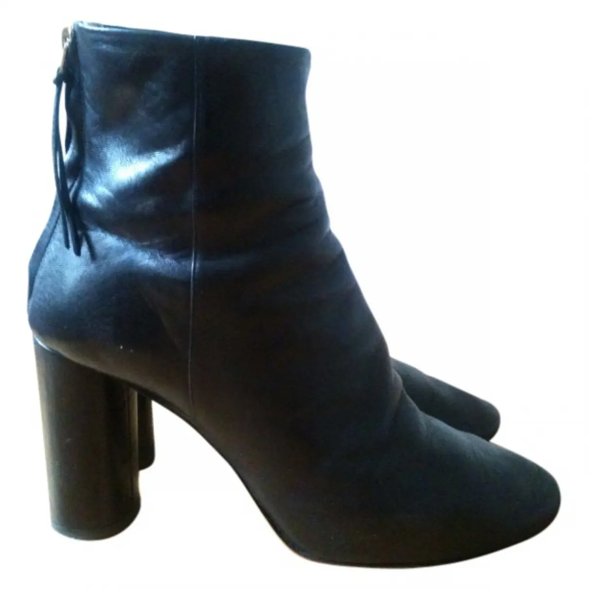 Black Leather Ankle boots Isabel Marant