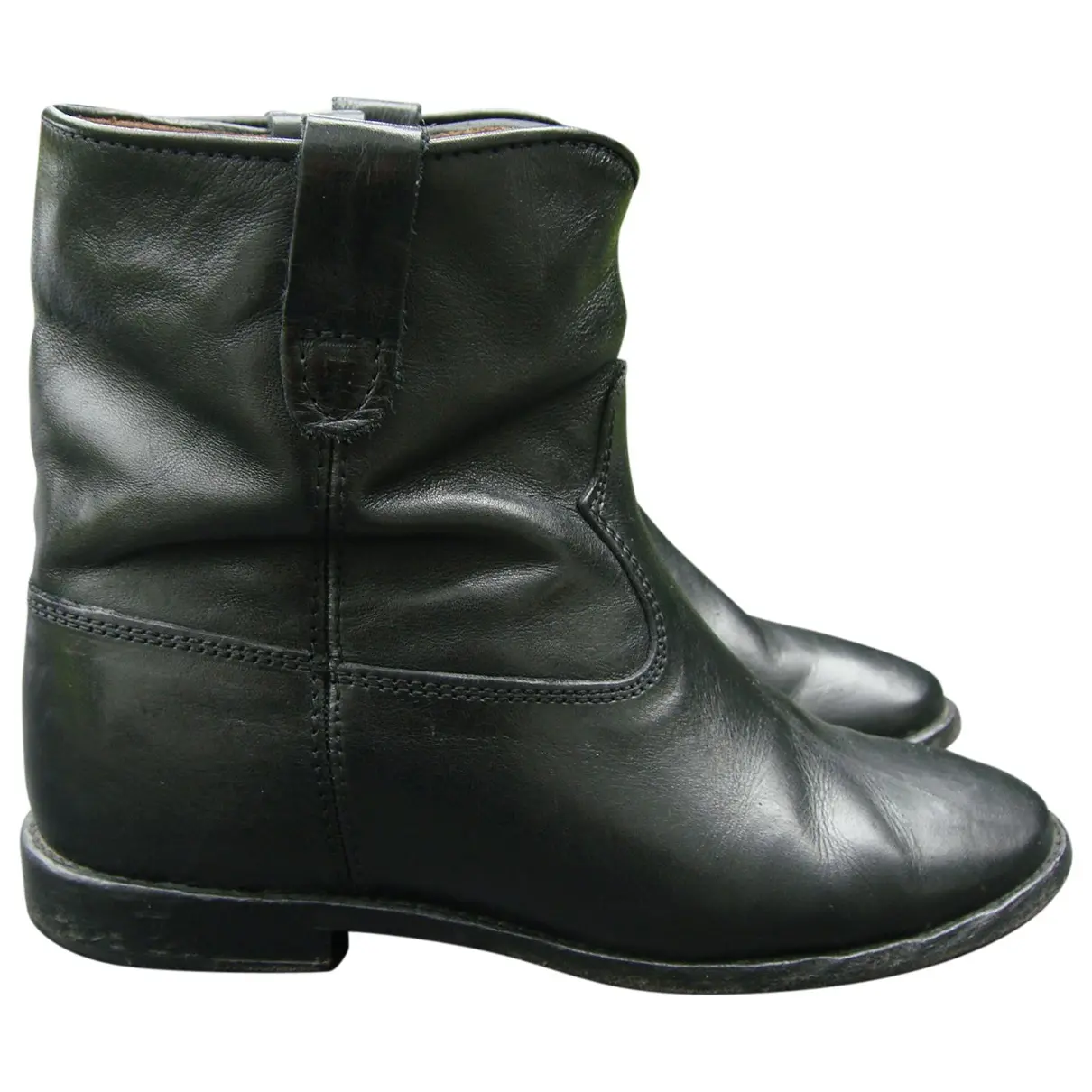 Black Leather Ankle boots Isabel Marant Etoile