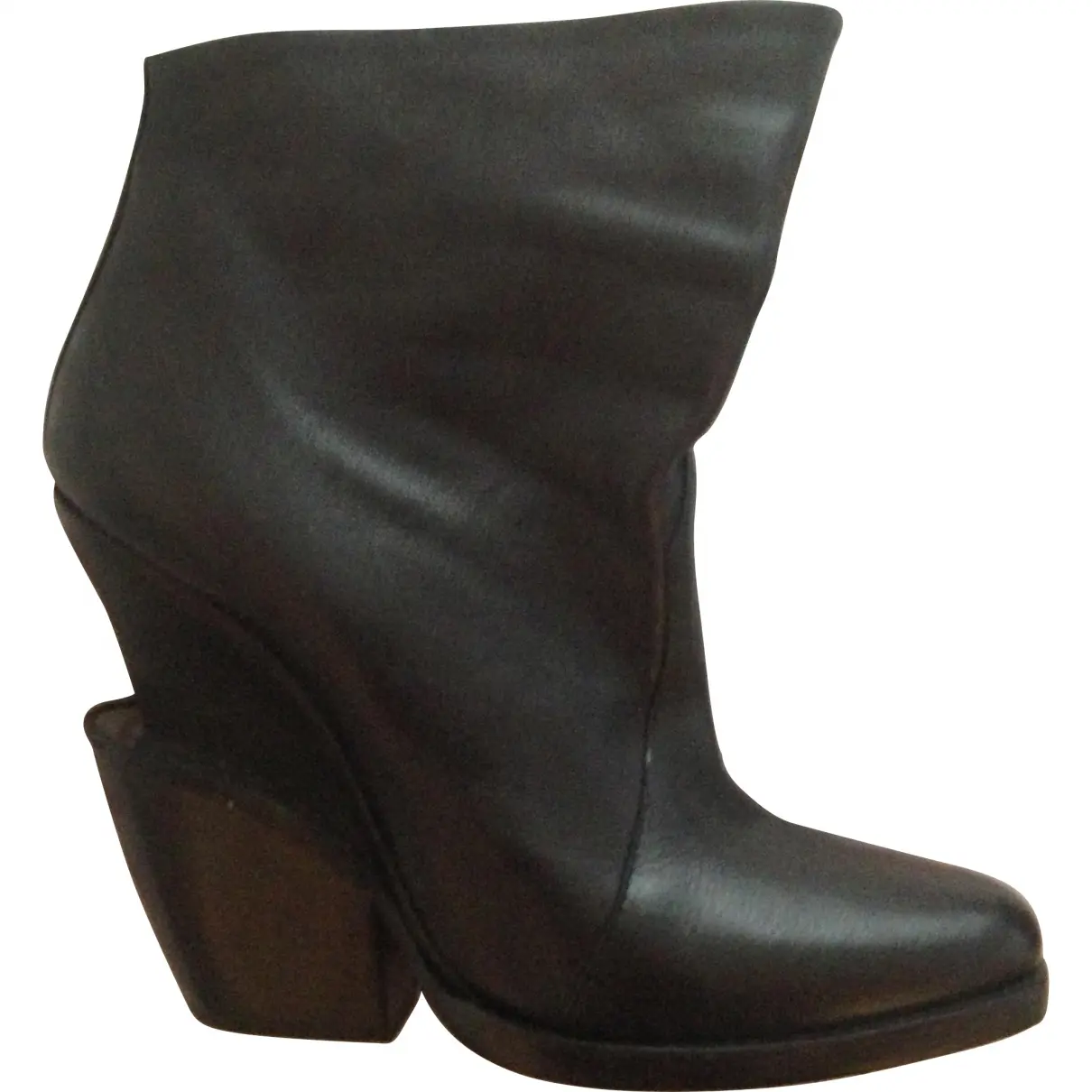 Black Leather Ankle boots Theory