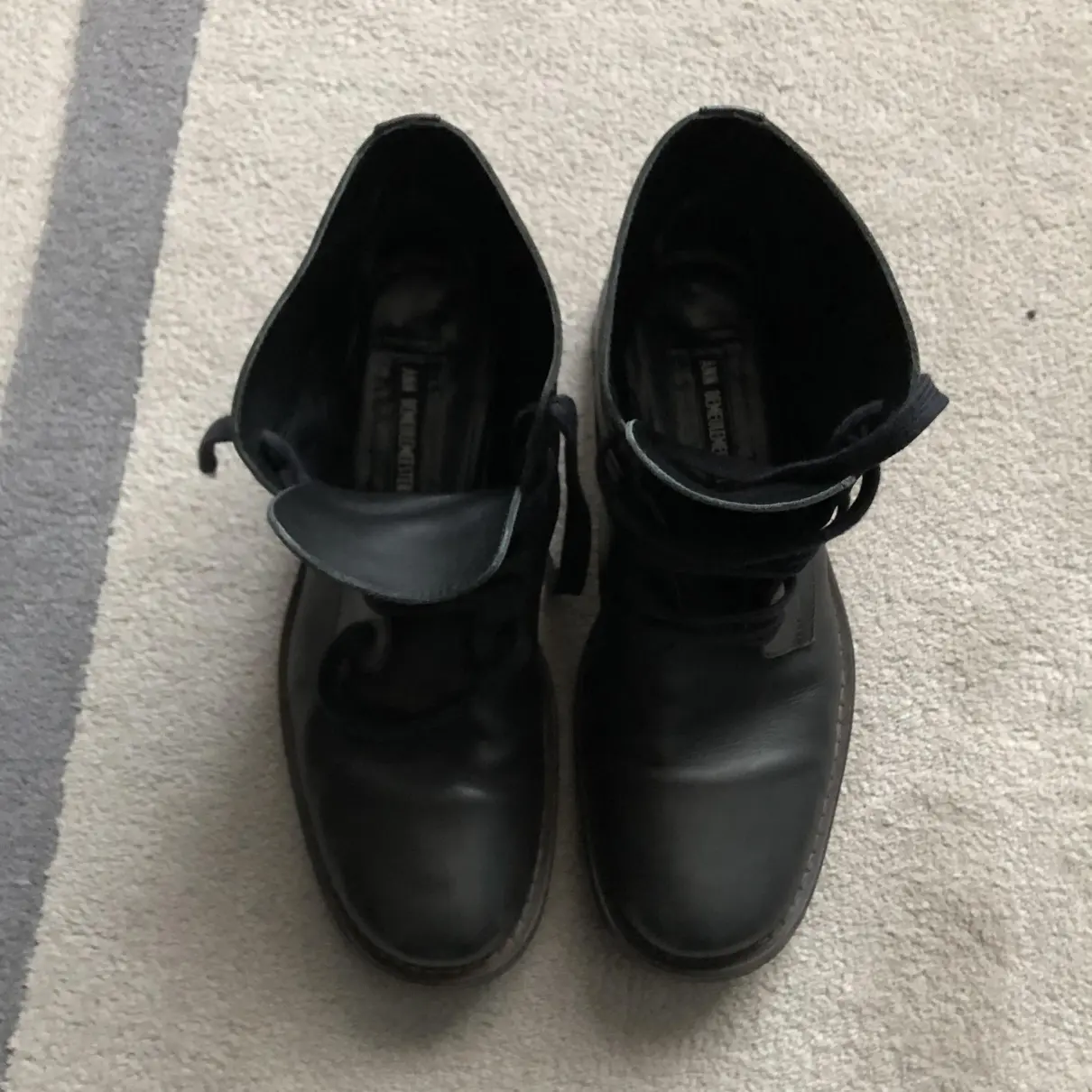 Leather boots Ann Demeulemeester - Vintage
