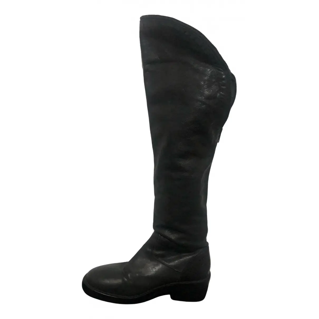 Leather riding boots Ann Demeulemeester