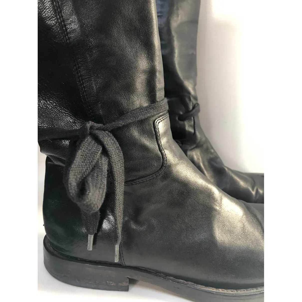 Leather boots Ann Demeulemeester