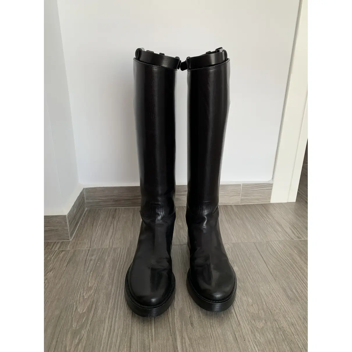 Buy Ann Demeulemeester Leather riding boots online