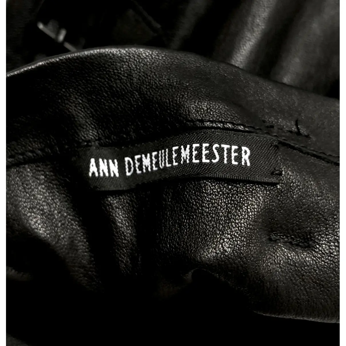Leather long gloves Ann Demeulemeester - Vintage