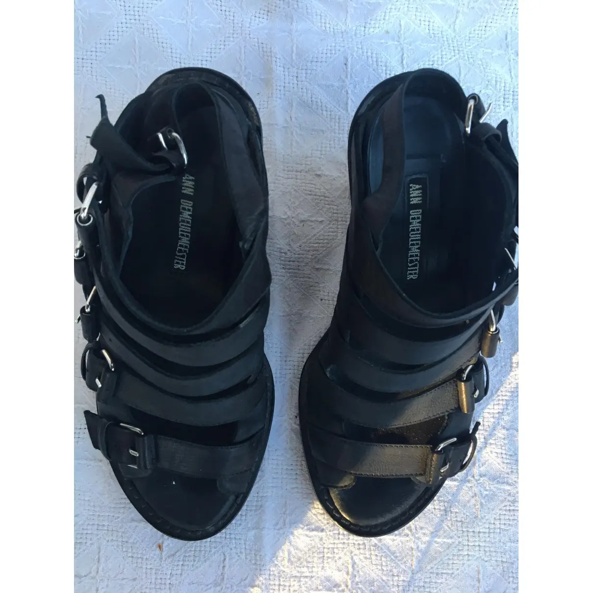 Buy Ann Demeulemeester Leather sandals online