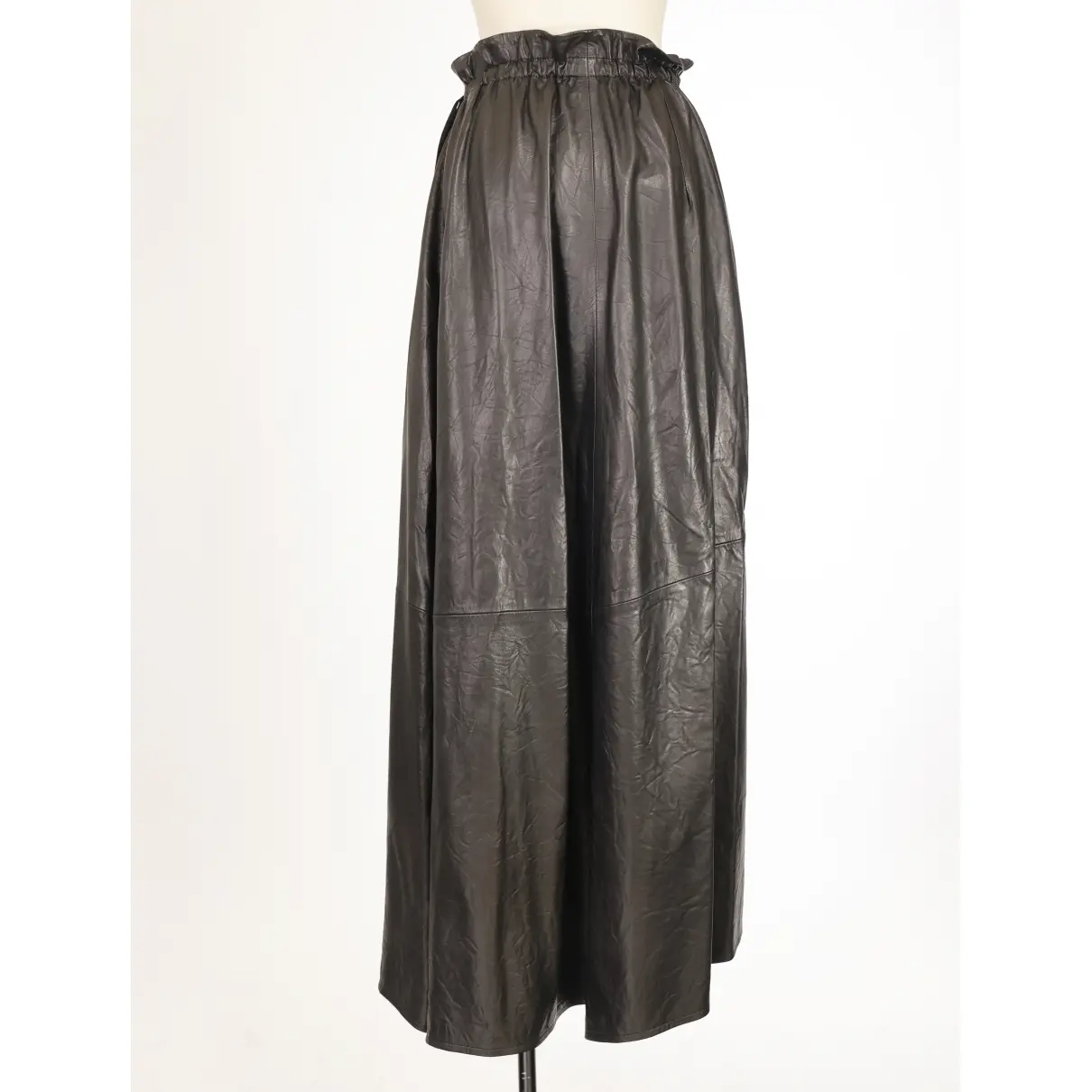 Buy Ann Demeulemeester Leather maxi skirt online