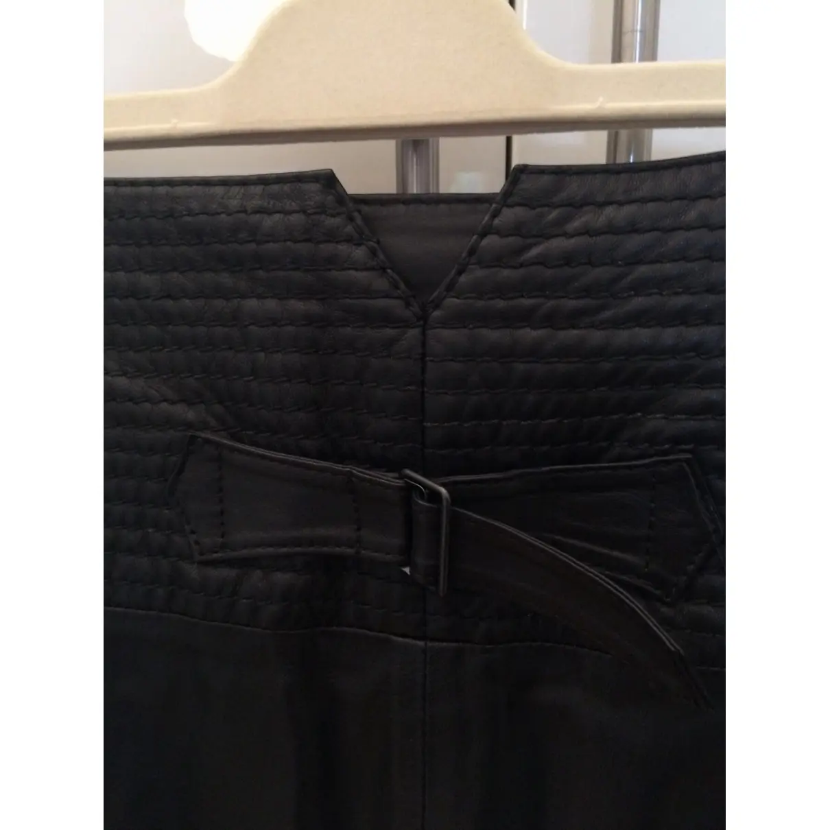 Leather mid-length skirt Ann Demeulemeester