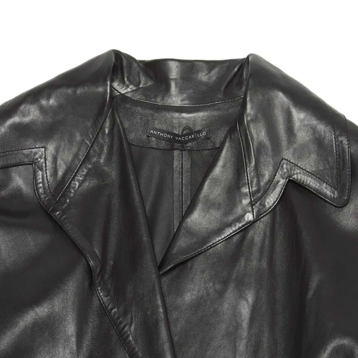 Anthony Vaccarello Leather mini dress for sale