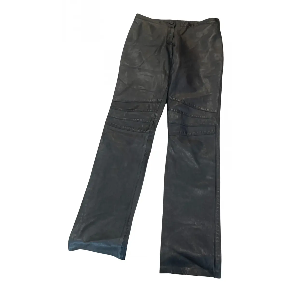 Leather straight pants Antik Batik