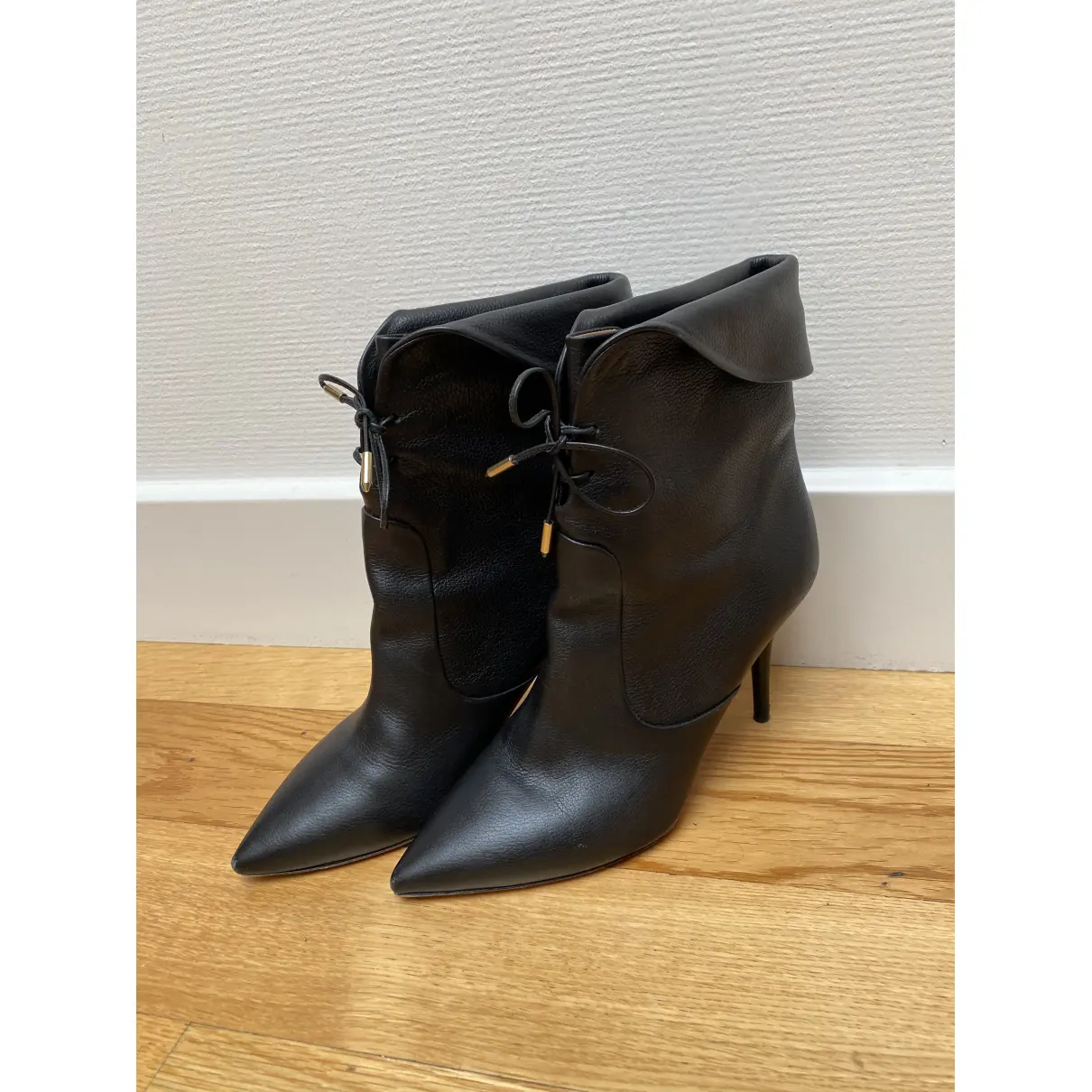 Buy Aquazzura Leather ankle boots online
