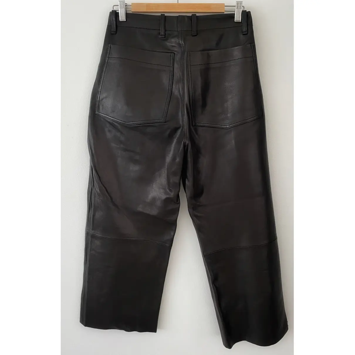 Buy Arket Leather trousers online