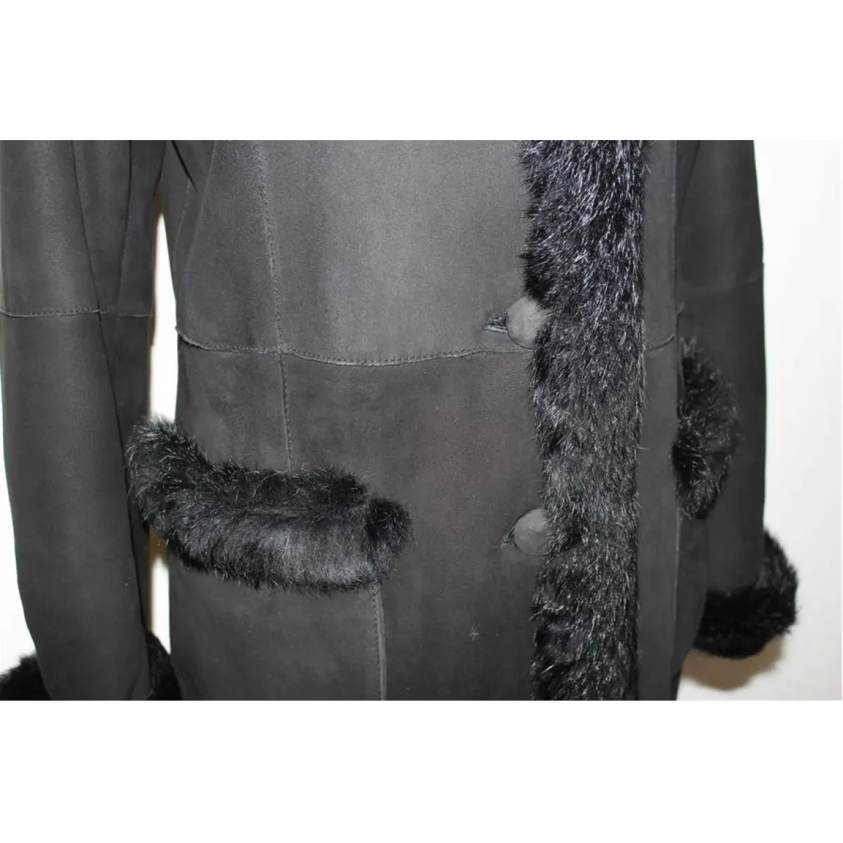 Buy Armani Collezioni Leather coat online