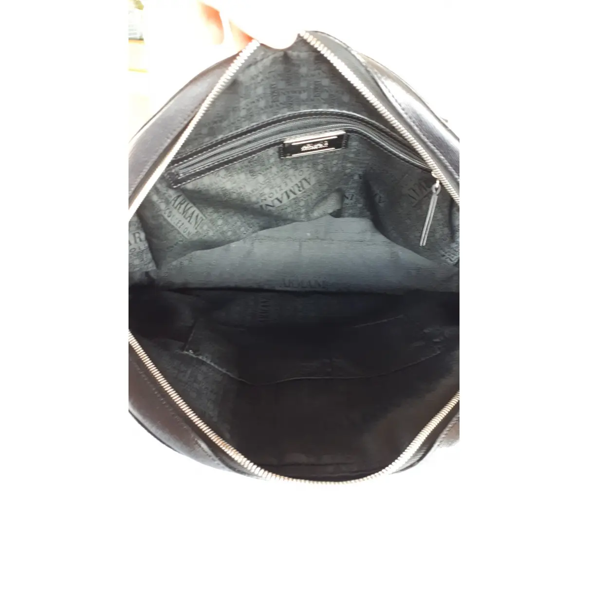 Leather handbag Armani Collezioni