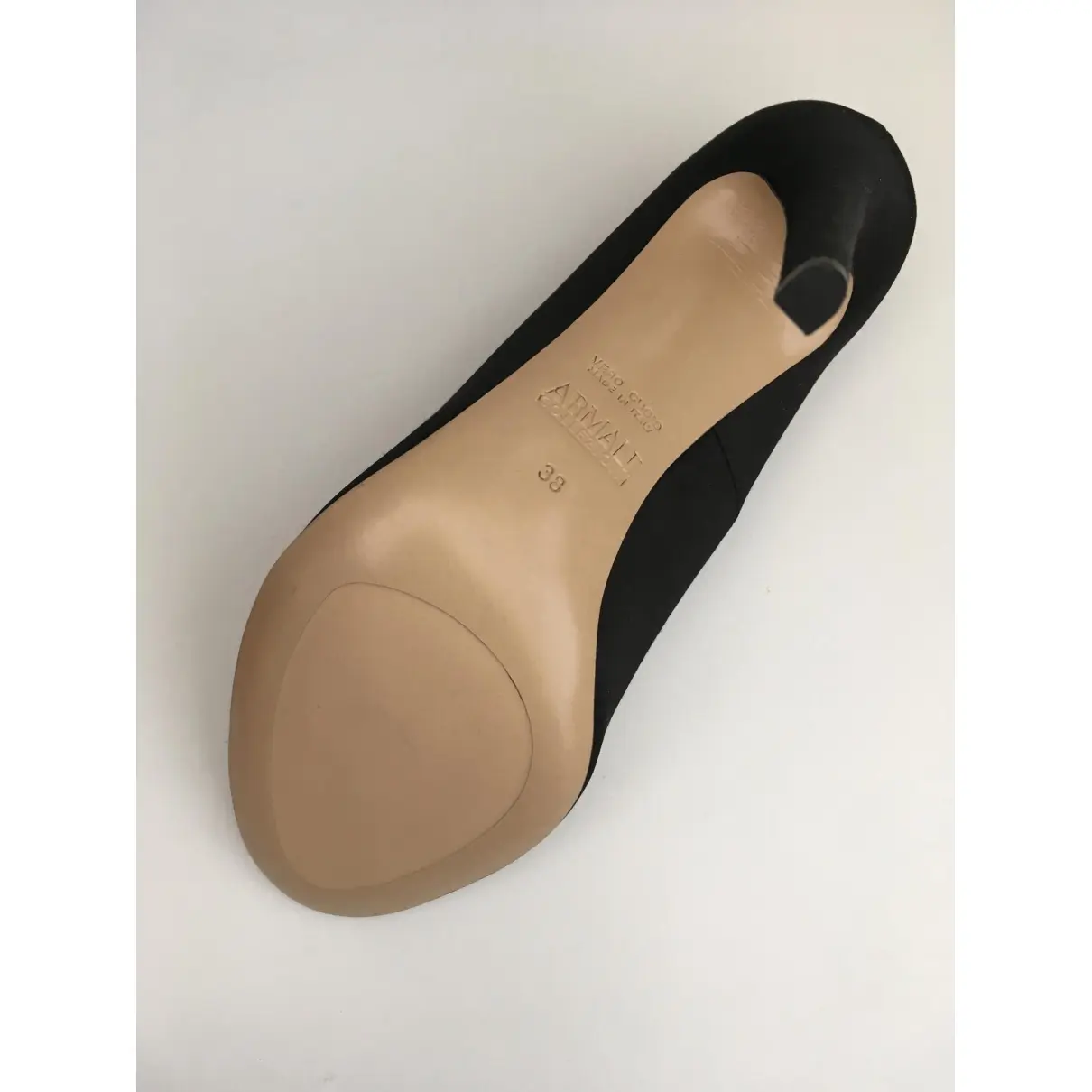 Leather heels Armani Collezioni