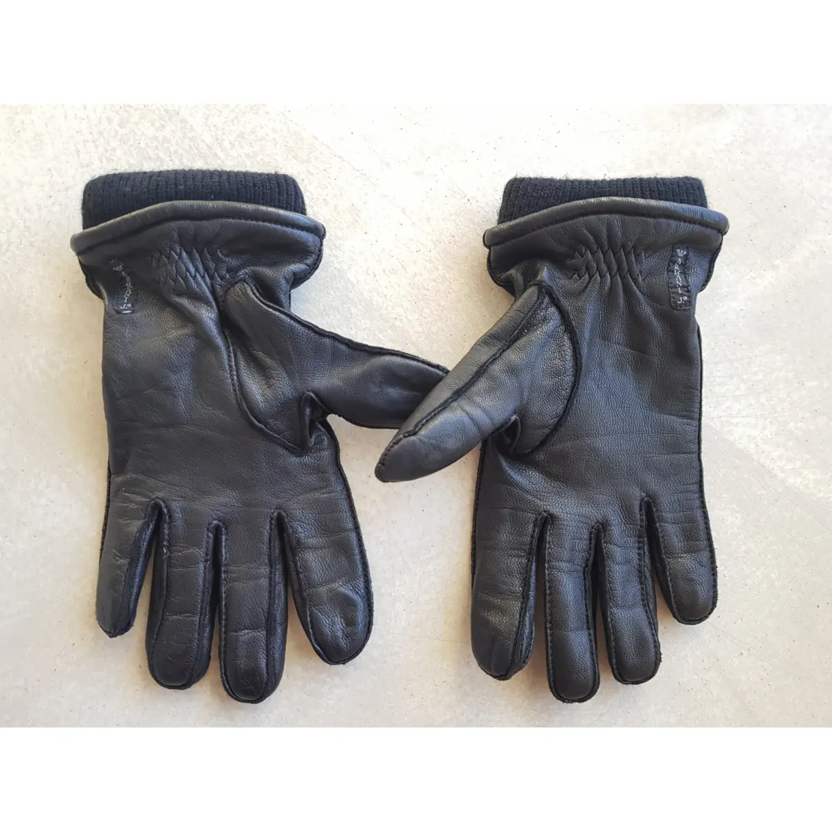 Leather gloves Armani Jeans