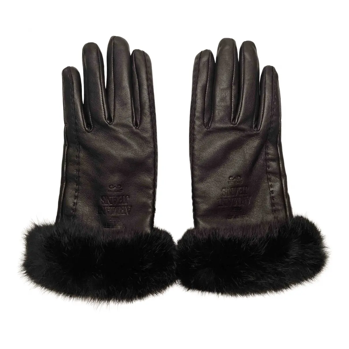 Leather gloves Armani Jeans