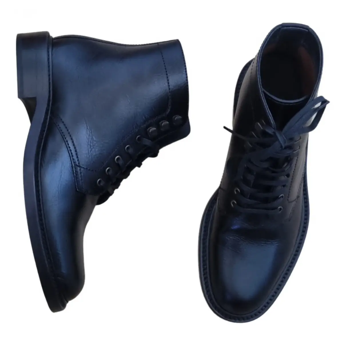 Army leather boots Saint Laurent