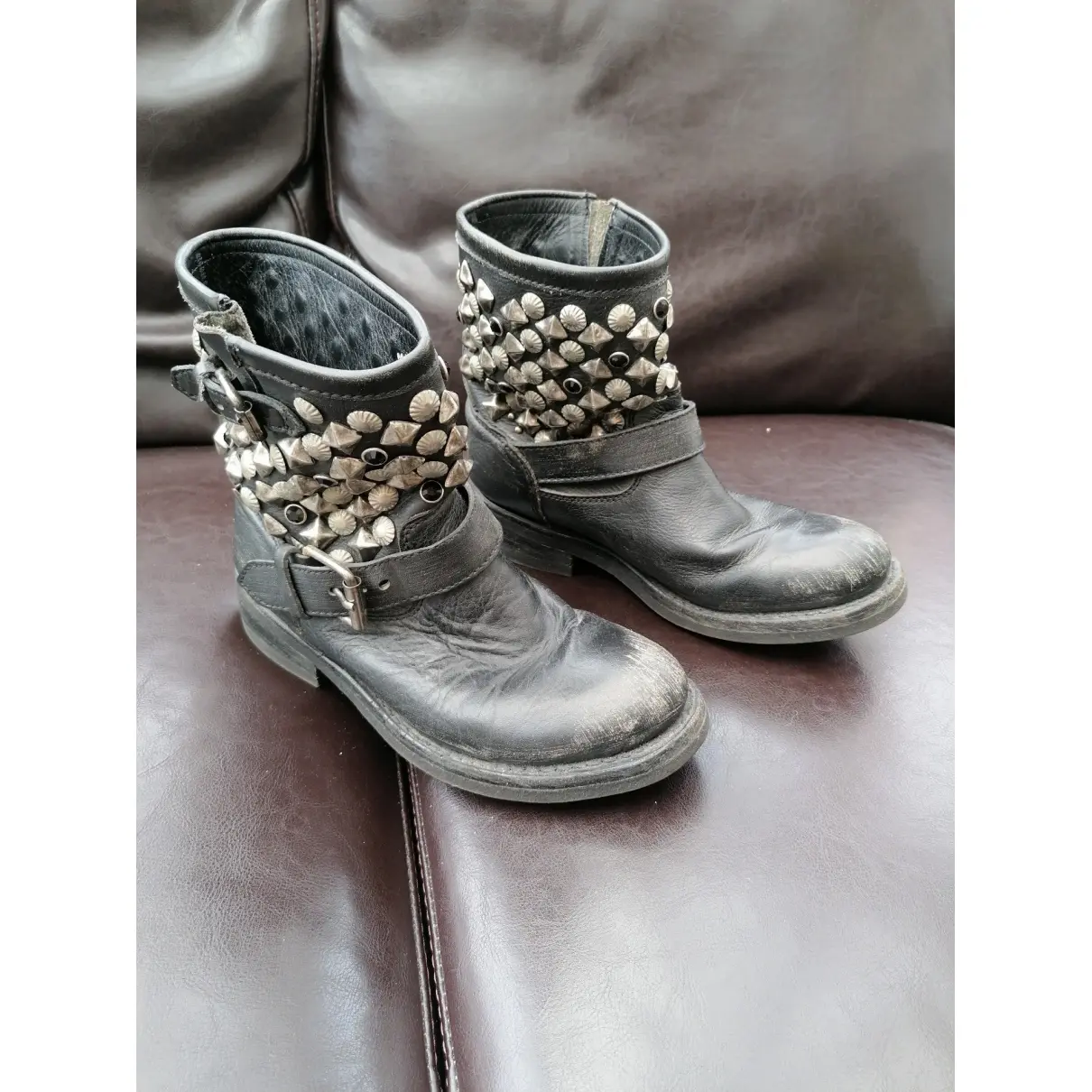 Buy Ash Leather biker boots online