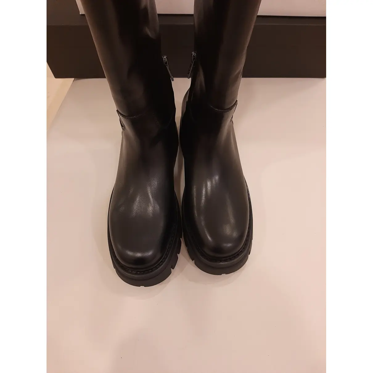Leather boots Ash