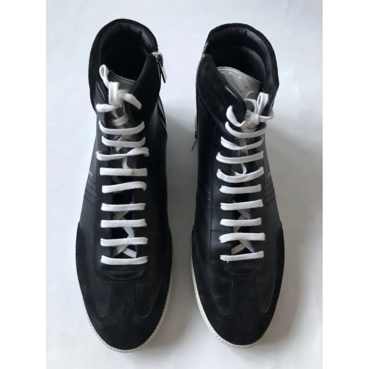 Buy Dior Homme B01 leather high trainers online