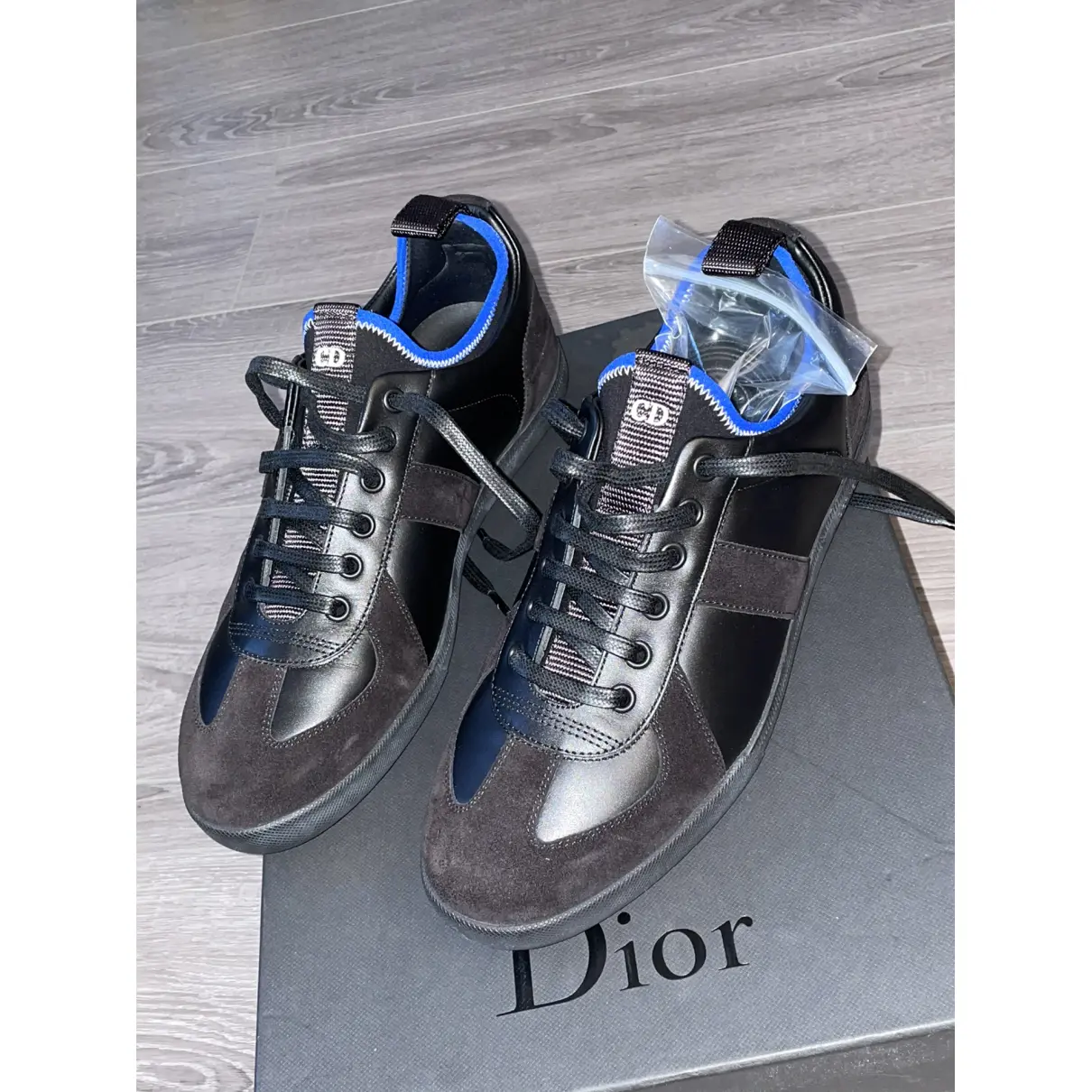 Buy Dior Homme B01 leather low trainers online