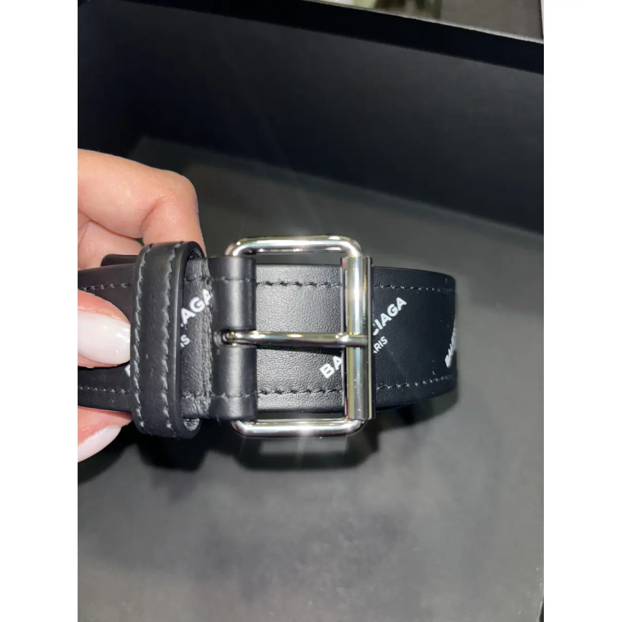 Buy Balenciaga Leather belt online