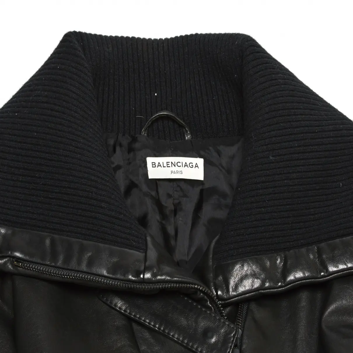 Buy Balenciaga Leather biker jacket online - Vintage