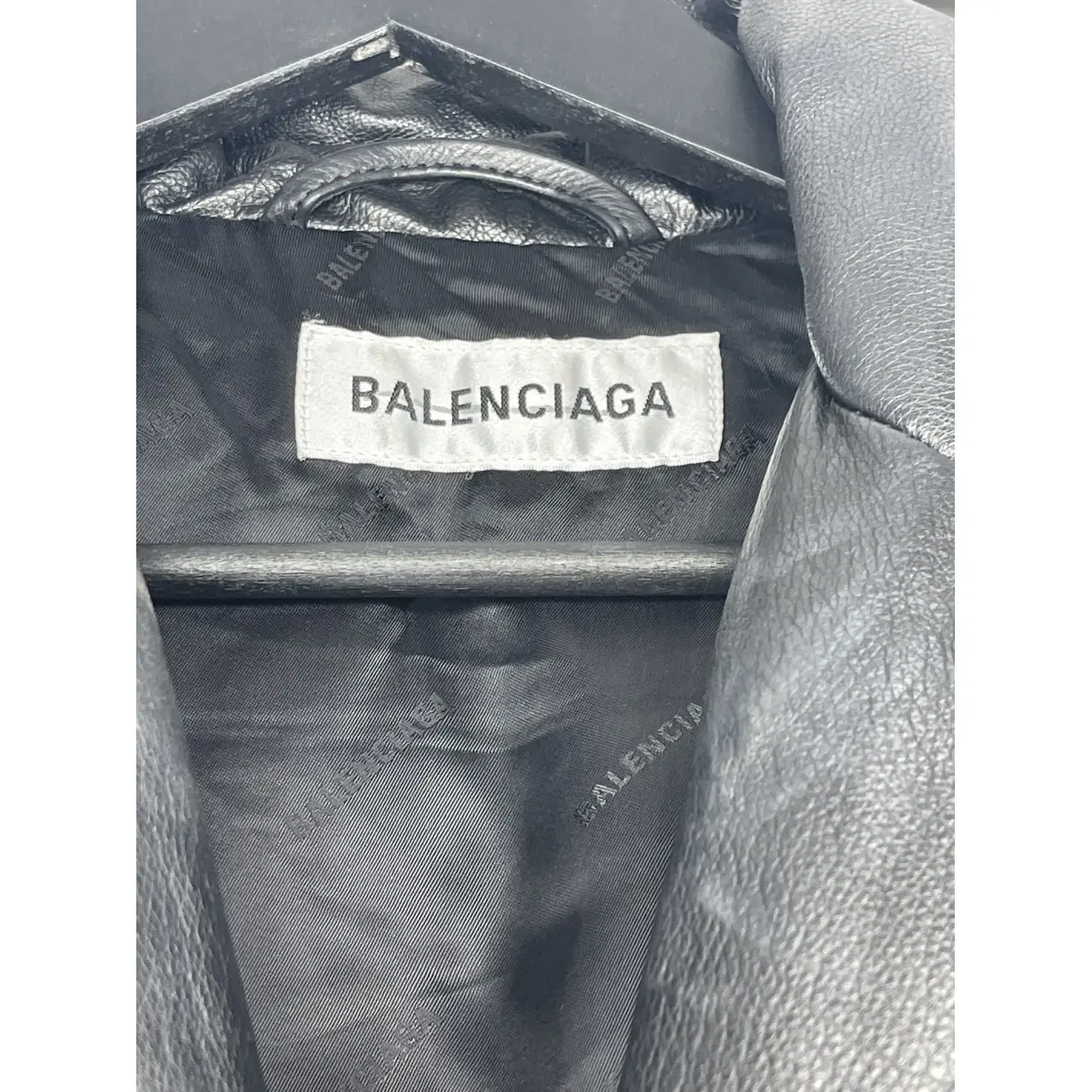 Buy Balenciaga Leather coat online