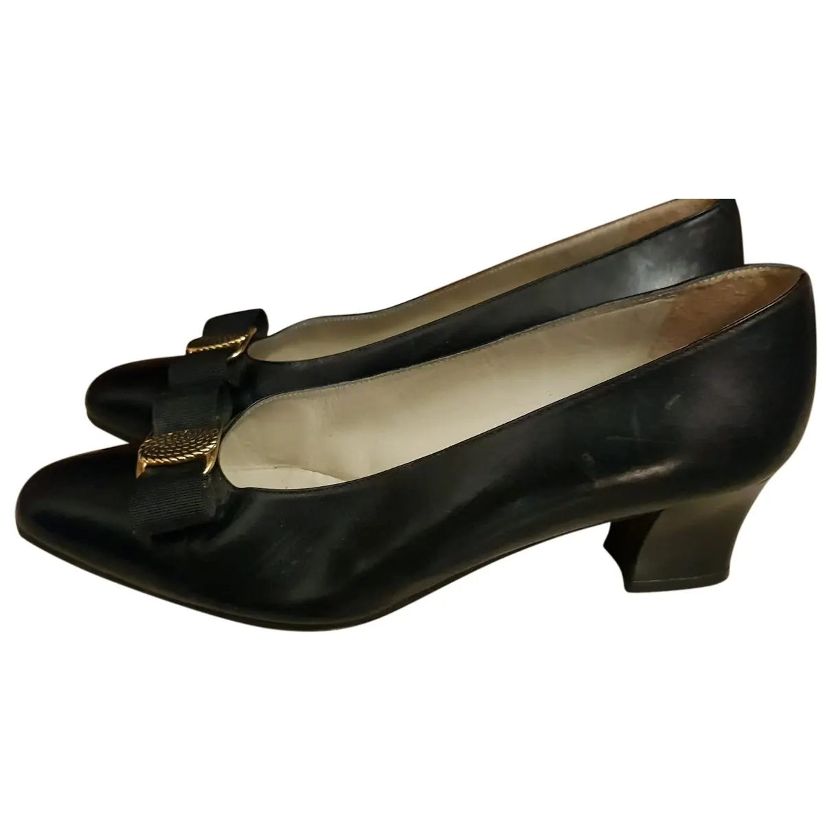 Leather heels Balenciaga - Vintage
