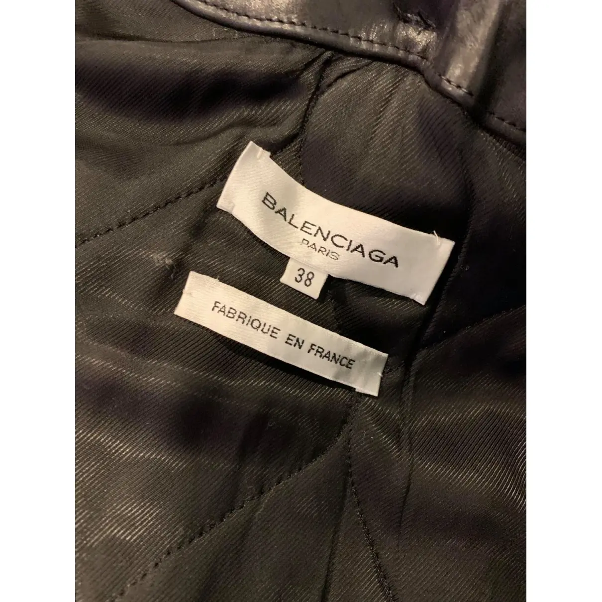 Buy Balenciaga Leather jacket online - Vintage