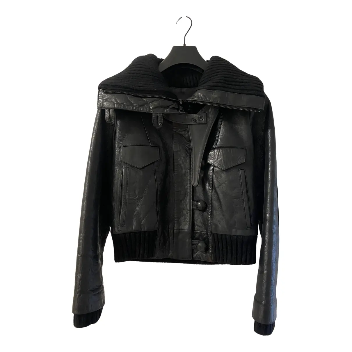Leather jacket Balenciaga - Vintage