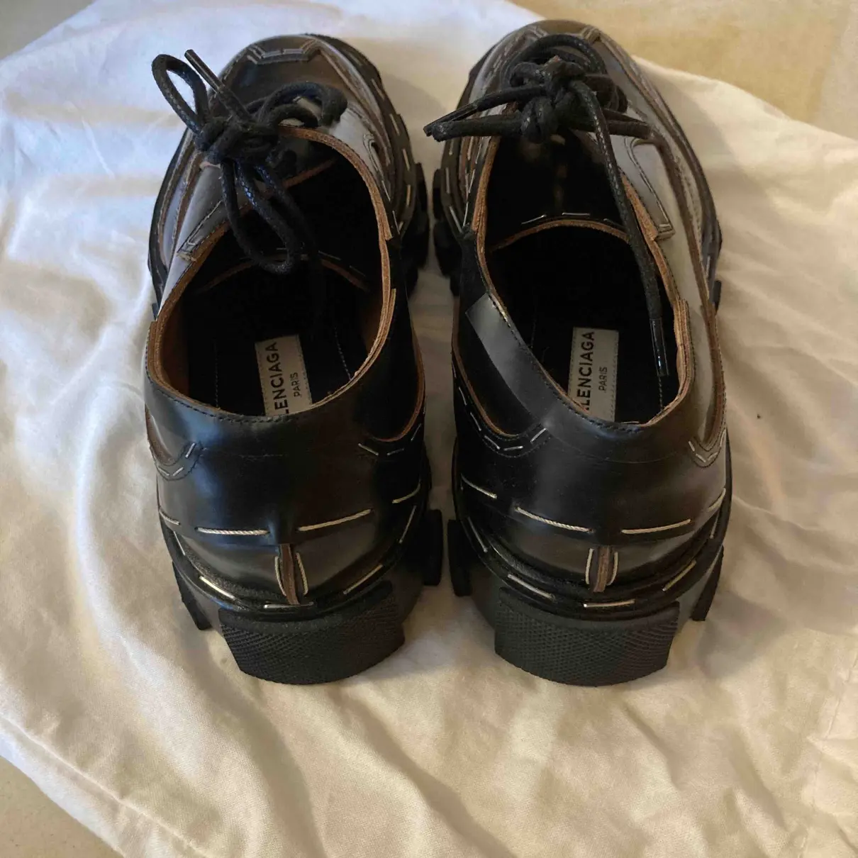 Buy Balenciaga Leather lace ups online