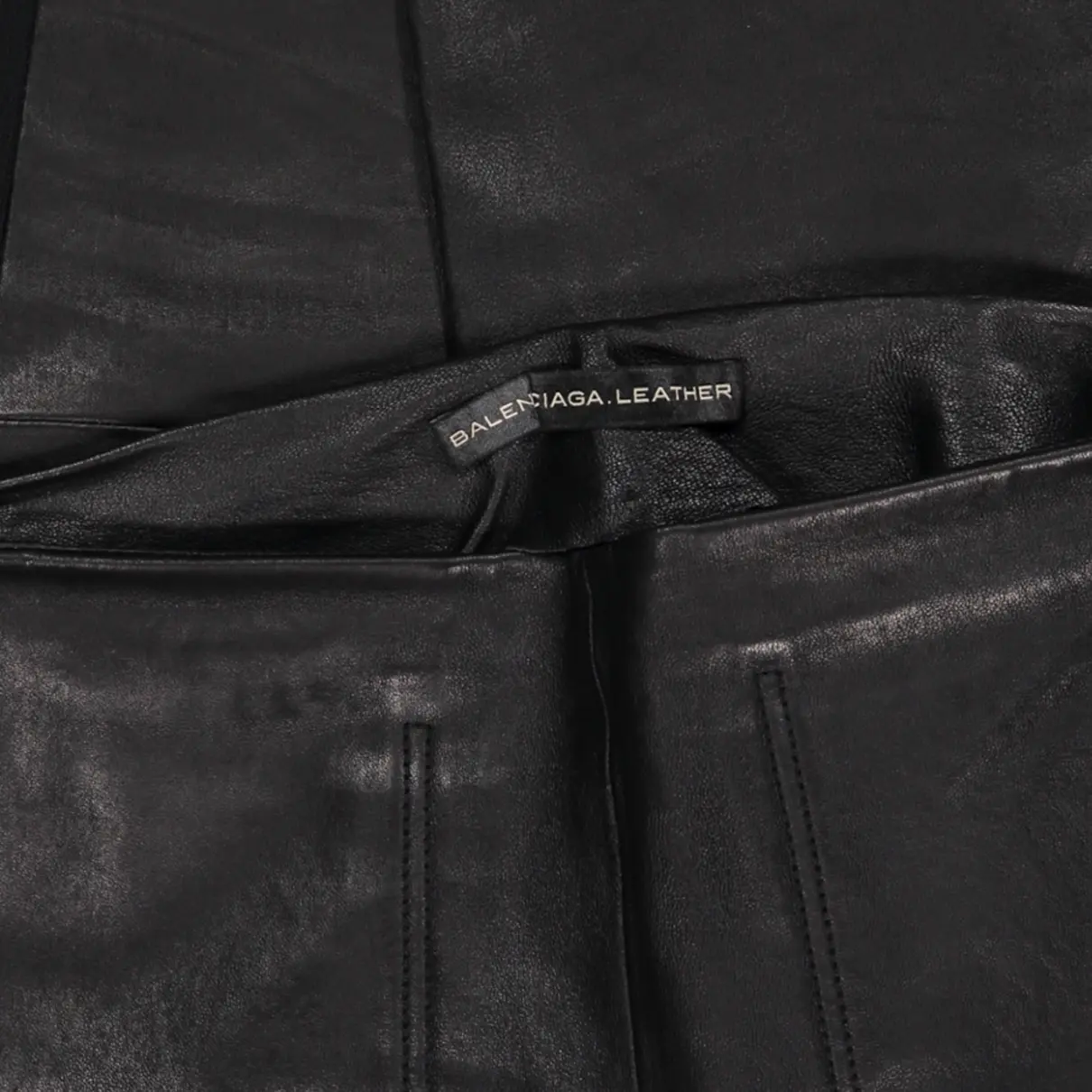 Buy Balenciaga Leather slim pants online