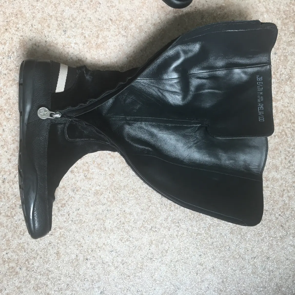 Leather cowboy boots Bally