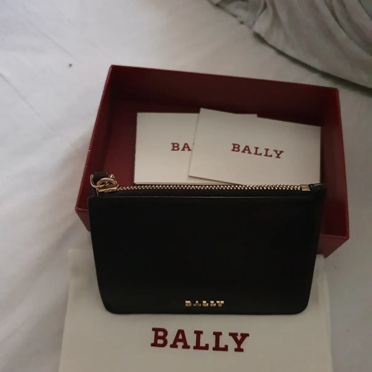 Leather card wallet Bally