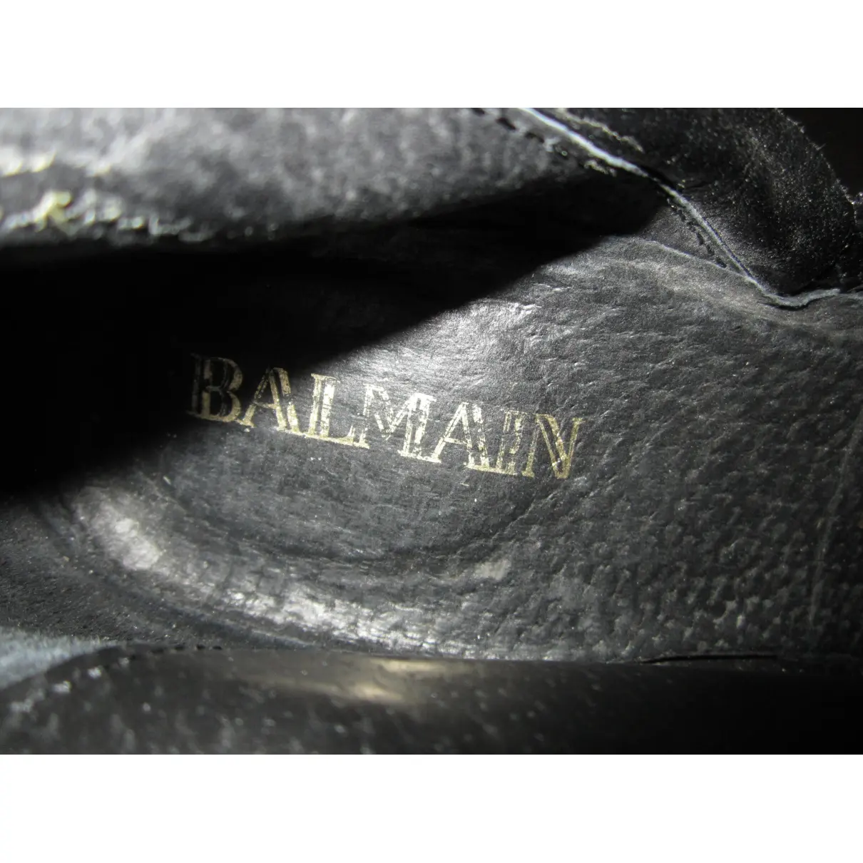 Leather lace up boots Balmain
