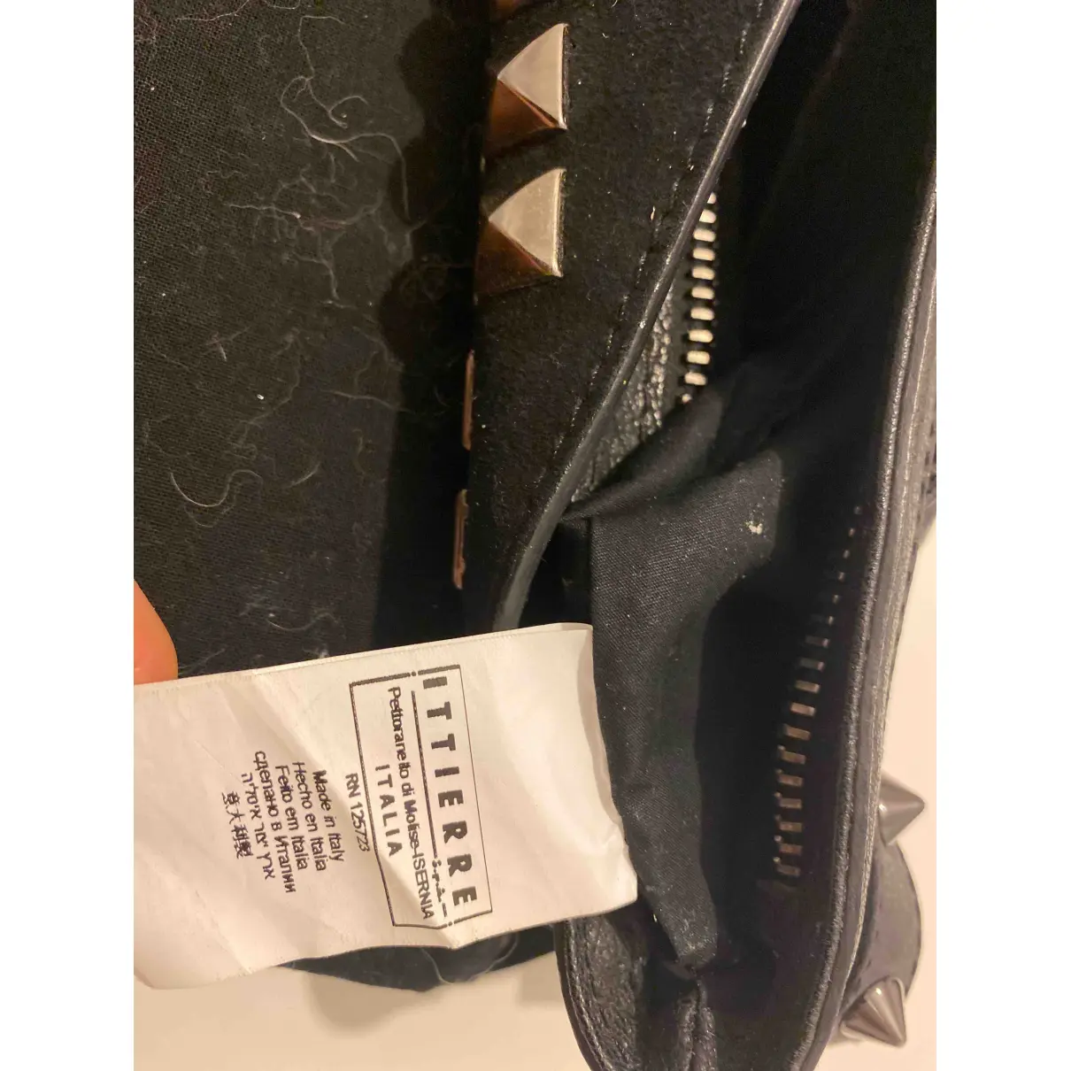 Leather clutch bag Balmain - Vintage