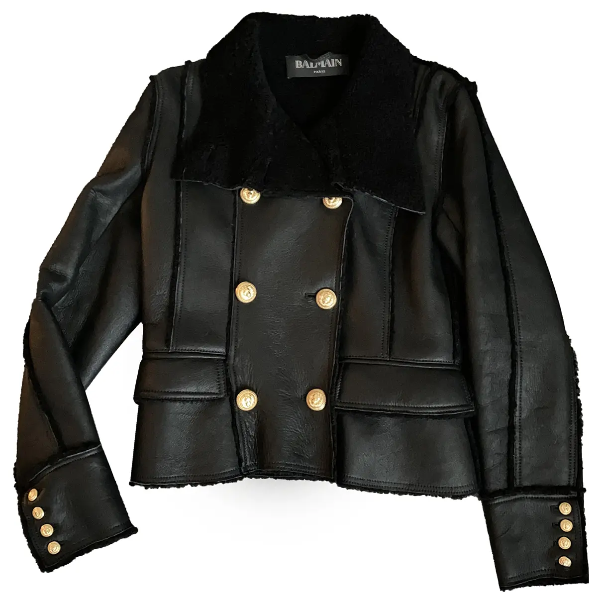 Leather jacket Balmain