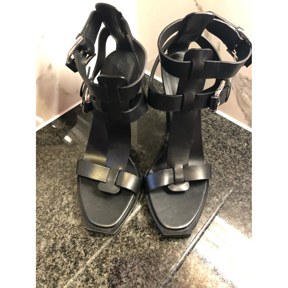 Leather sandals Balmain