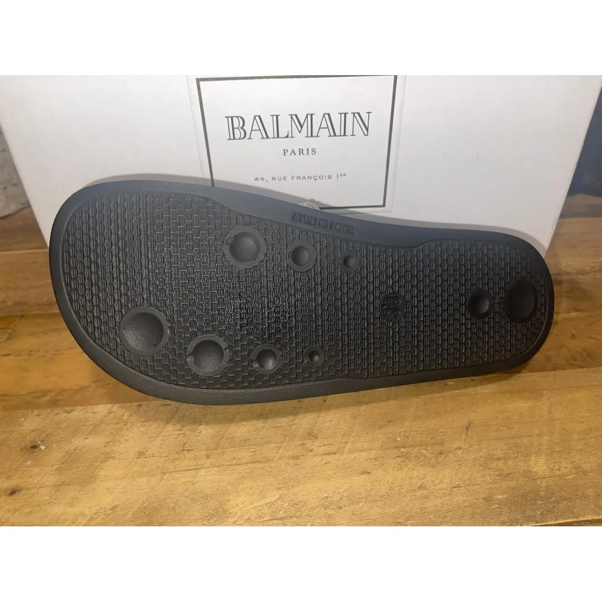 Balmain Leather mules for sale