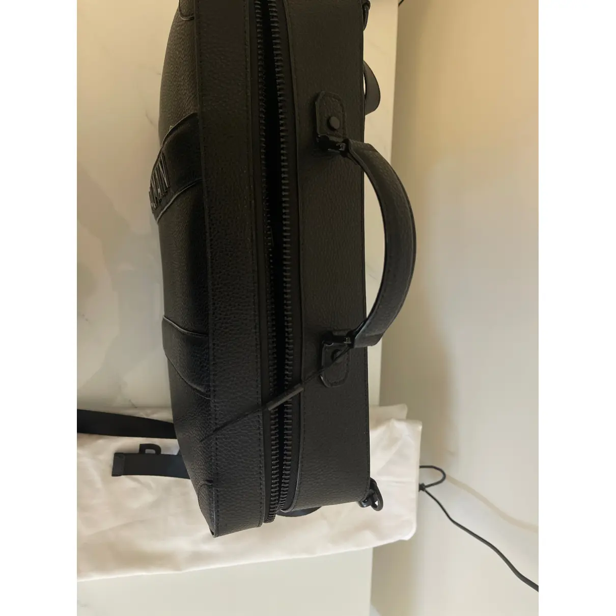 Leather travel bag Balmain