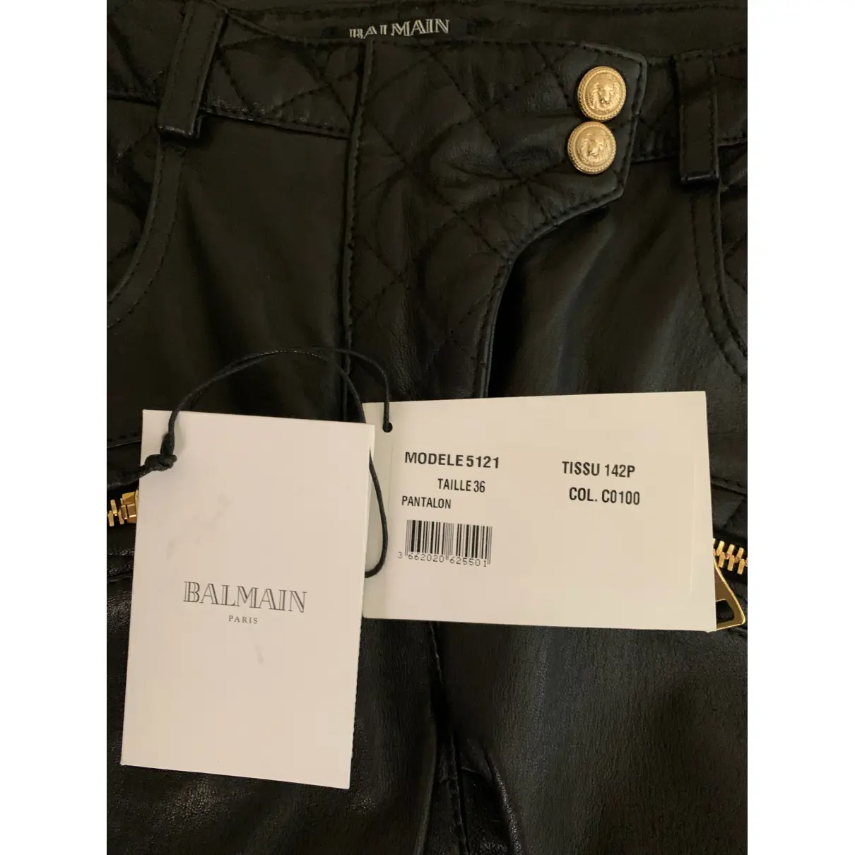 Leather trousers Balmain