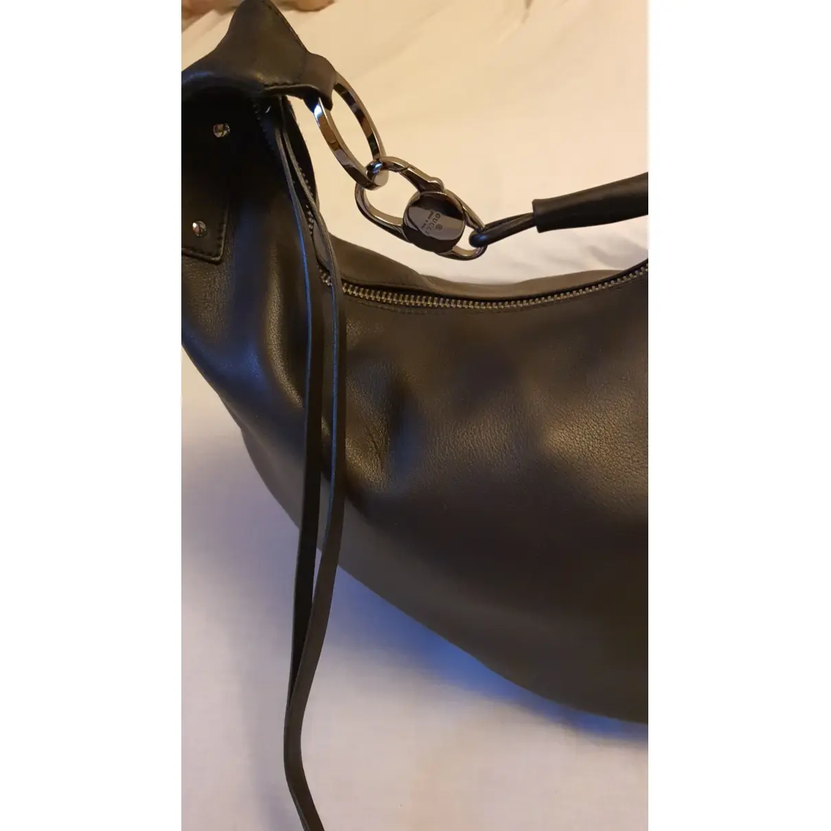 Buy Gucci Bamboo Ring leather handbag online - Vintage